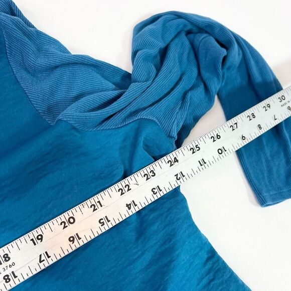 Soft Surroundings Tunic Top Women 1X Knitted Long Sleeve Split V-neck Hi-Low Hem - Picture 5 of 9